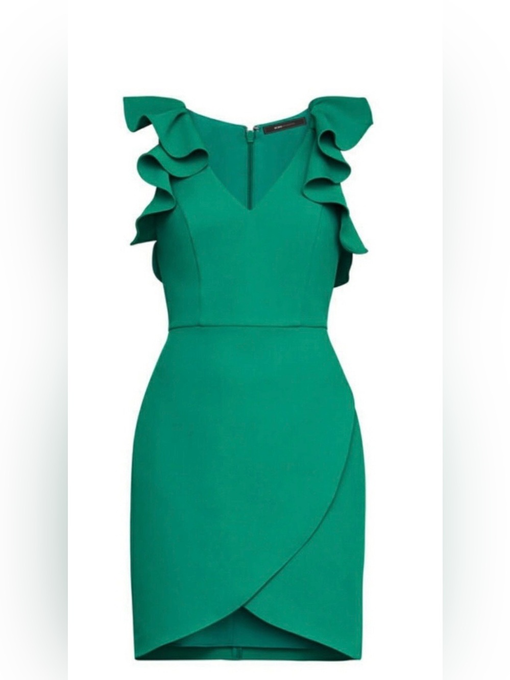 BCBGMaxAxria Ruffle Trim Cocktail Dress